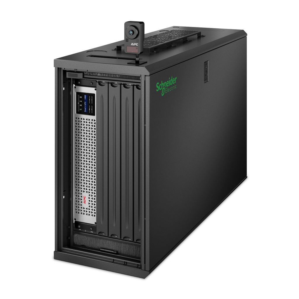 Mit dem neuen EcoStruxure Micro Data Center 6U stellt Schneider ein spezielles 19"-Wandgehäuse für Edge-Umgebungen vor.