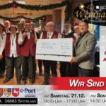 schuhplus wird vom Caritas Orchester Altenoythe beim Sedelsberger Weihnachtsmarkt musikalisch unters