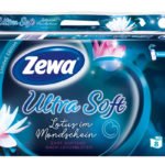 Zewa Ultra Soft Lotus im Mondschein ist ab sofort bis Februar 2020 in 2 Packungsgrößen erhältlich. (Bildquelle: Essity)
