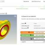 classmate CLOUD berechnet Fertigungsteile sekundenschnell und zeigt Kostentreiber auf einen Blick (Bildquelle: simus systems GmbH