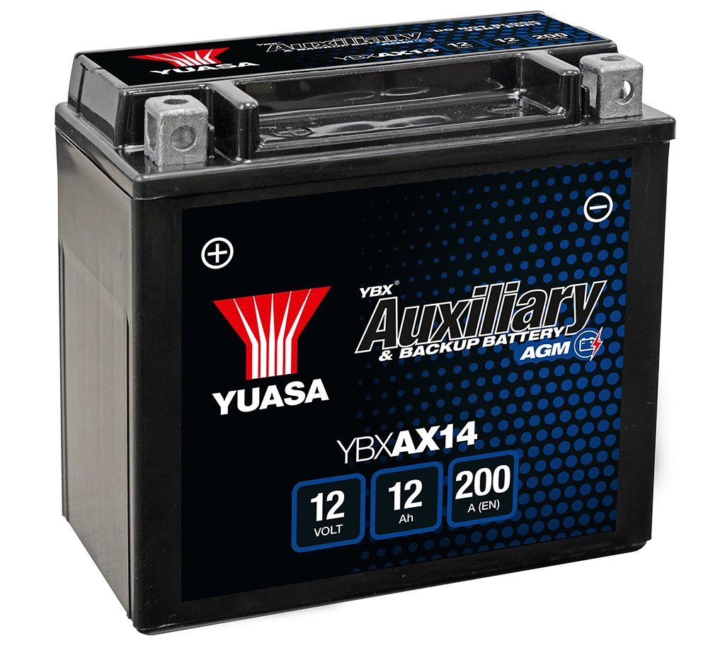 Die neue 12V-Hilfsbatterie YBXAX14 von GS YUASA.