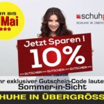 Ab sofort gibt es 10 % Rabatt auf alle Schuhe beim Übergrößenhändler schuhplus