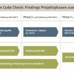 Schaubild Custom Code Check: Findings Projektphasen zuordnen