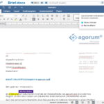 Benutzeroberfläche der webbasierten Digitalisierungsplattform agorum core