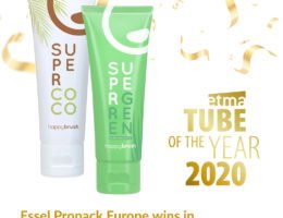 SuperCoco und SuperGreen - Umweltfreundliche Tuben (Bildquelle: @ Tuben: happy brush GmbH)