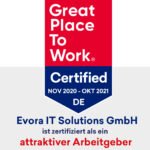 Evora IT Solutions GmbH ist zertifiziert als ein attraktiver Arbeitgeber