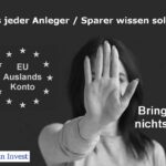 Auslandskonto in der EU bringt keine Vorteile