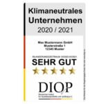 Zertifikat Klimaneutrales Unternehmen