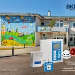 Beispiel für den Sonderbau Kindertagesstätte mit Komponenten einer Brandwarnanlage (BWA) (© BKH Sicherheitstechnik GmbH & Co. KG)