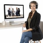 auvisio Digitales Funk-Headset GHS-515.air mit abnehmbarem Mikrofon