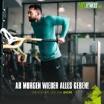 So gibt EASYFITNESS die Wiedereröffnung in den sozialen Medien bekannt. (© )