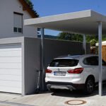 Einzelgarage mit Carport