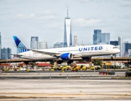 Boeing 787 Dreamliner von United Airlines am Newark Liberty International Airport