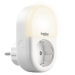 Luminea Home Control WLAN-Steckdose SF-100.nl mit smartem LED-Nachtlicht