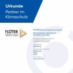 Urkunde-klimaneutrales Unternehmen Flöter Verpackungs-Service GmbH