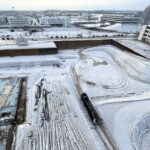 Blick auf Baufelder Stadtteilzentrum München-Freiham / Foto: Köster