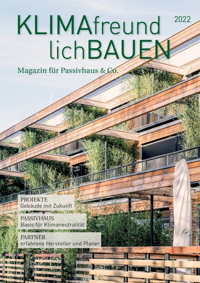 Titelbild des Jahresmagazins "Klimafreundlich Bauen" (© Laible Verlagsprojekte)