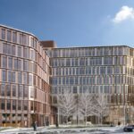 Ende 2022 soll der Rohbau des Münchner Business-Campus "DER bogen" größtenteils fertiggestellt sein. (© DER bogen GmbH & Co. KG)