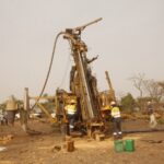 Bohrung von Desert Gold in Mali; Quelle: Desert Gold Ventures