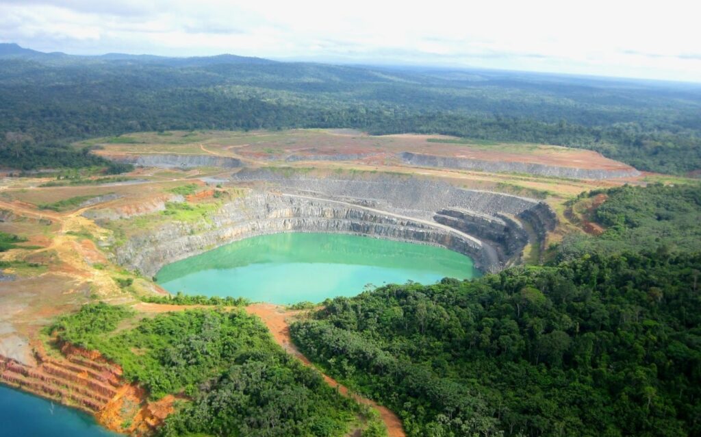 Die Fennell-Grube auf dem Omai-Projekt; Quelle: Omai Gold Mines