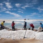 Auf einem Salar in Argentinien; Foto: Portofino Resources