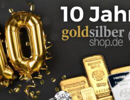 10 Jahre GoldSilberShop.de: Grund zum Jubeln auch für die Kunden mit Britannia-Münzen (Bildquelle: @GoldSilberShop.de)
