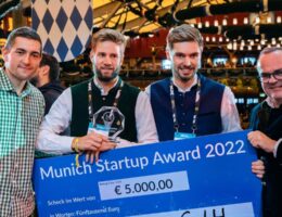 Verleihung des Munich Startup Awards 2022 an Pixel Robotics (Bildquelle: Lukas Lindner / Munich Startup)