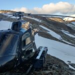 Helikopter auf dem Golddigger-Projekt; Foto: Goliath Resources