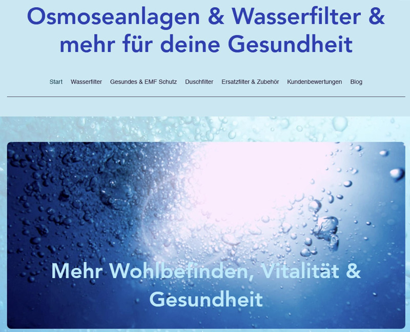 Wasser ist Leben - Lebe gesund! (Die Bildrechte liegen bei dem Verfasser der Mitteilung.)