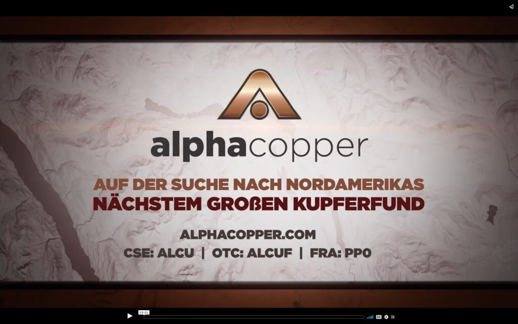 Unternehmensvideo der Alpha Copper; Quelle: Alpha Copper