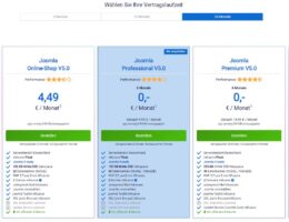 Joomla Webhosting mit extra Power (Die Bildrechte liegen bei dem Verfasser der Mitteilung.)