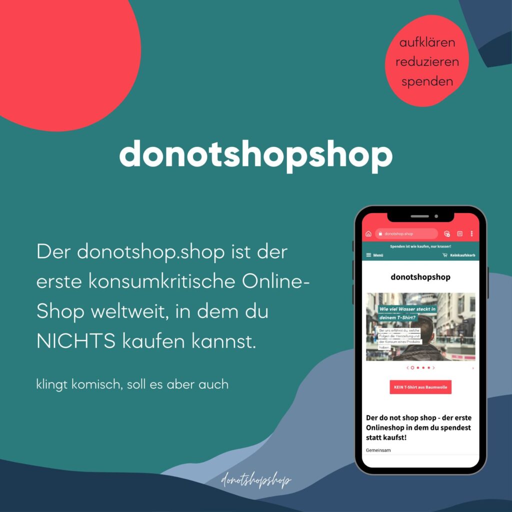 Der Shop in dem du spendest statt kaufst