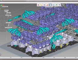 Die 4D_Additive Software verfügt über effiziente 3D-Nesting-Funktionen (Bildquelle: CoreTechnologie GmbH)