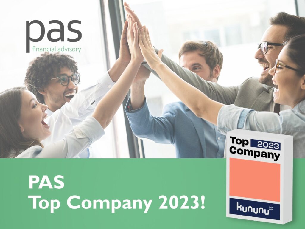 PAS ist kununu Top Company 2023 (© PAS Financial Advisory AG)