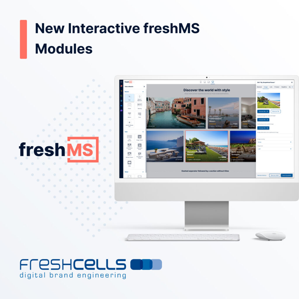 Interactive freshMS Modules by freshcells (Die Bildrechte liegen bei dem Verfasser der Mitteilung.)