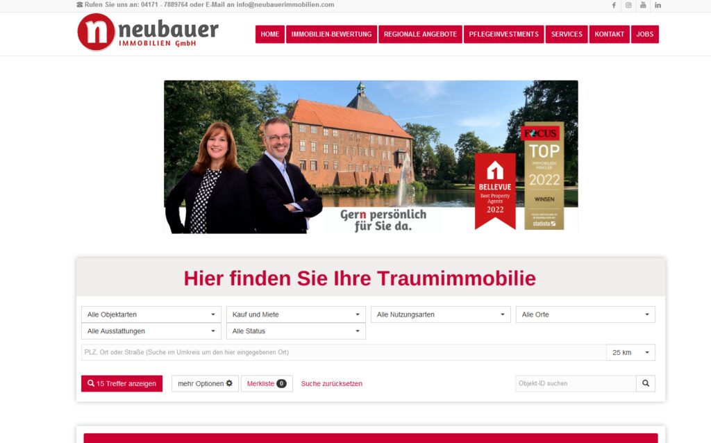 Neubauer Immobilien - Ihr professioneller Immobilienmakler in Lüneburg