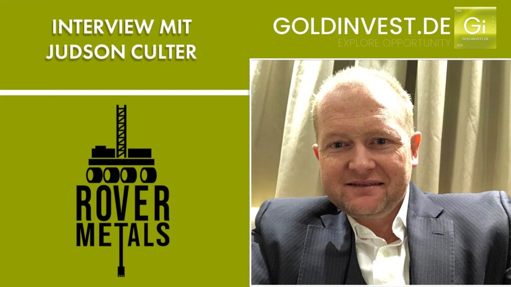 Rover Metals-CEO Judson Culter im Goldinvest.de-Interview; Bild: Goldinvest Consulting GmbH