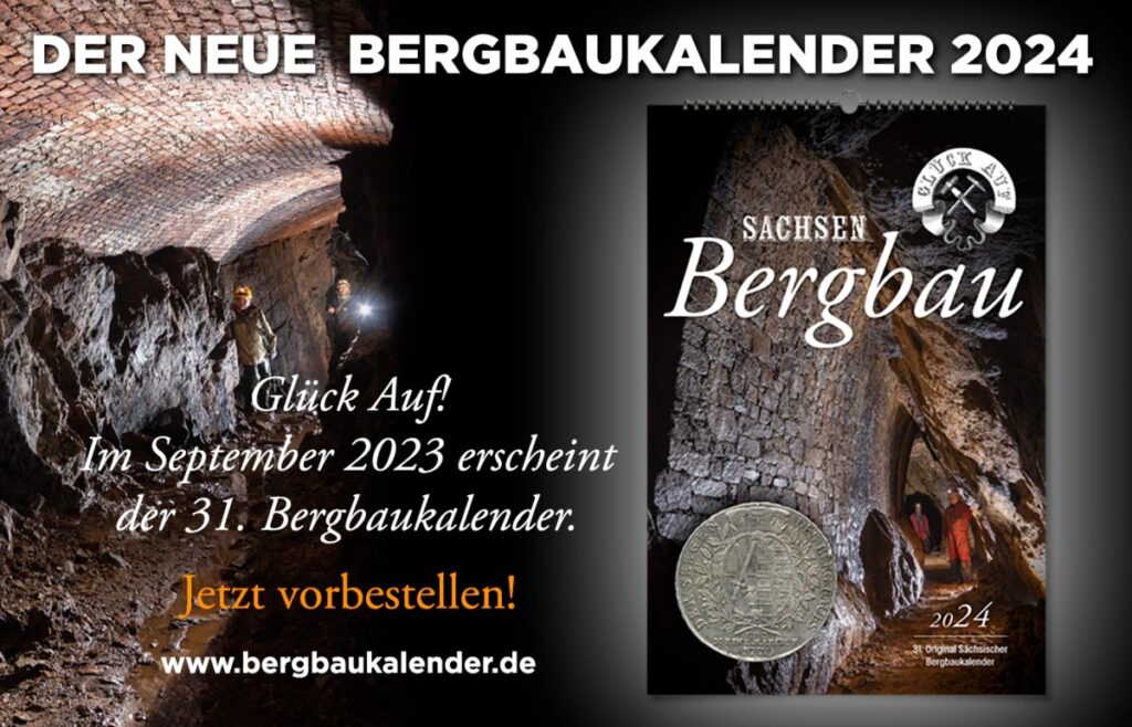 Titelblatt des 31. Bergbaukalenders 2024 (© Markeking GmbH)