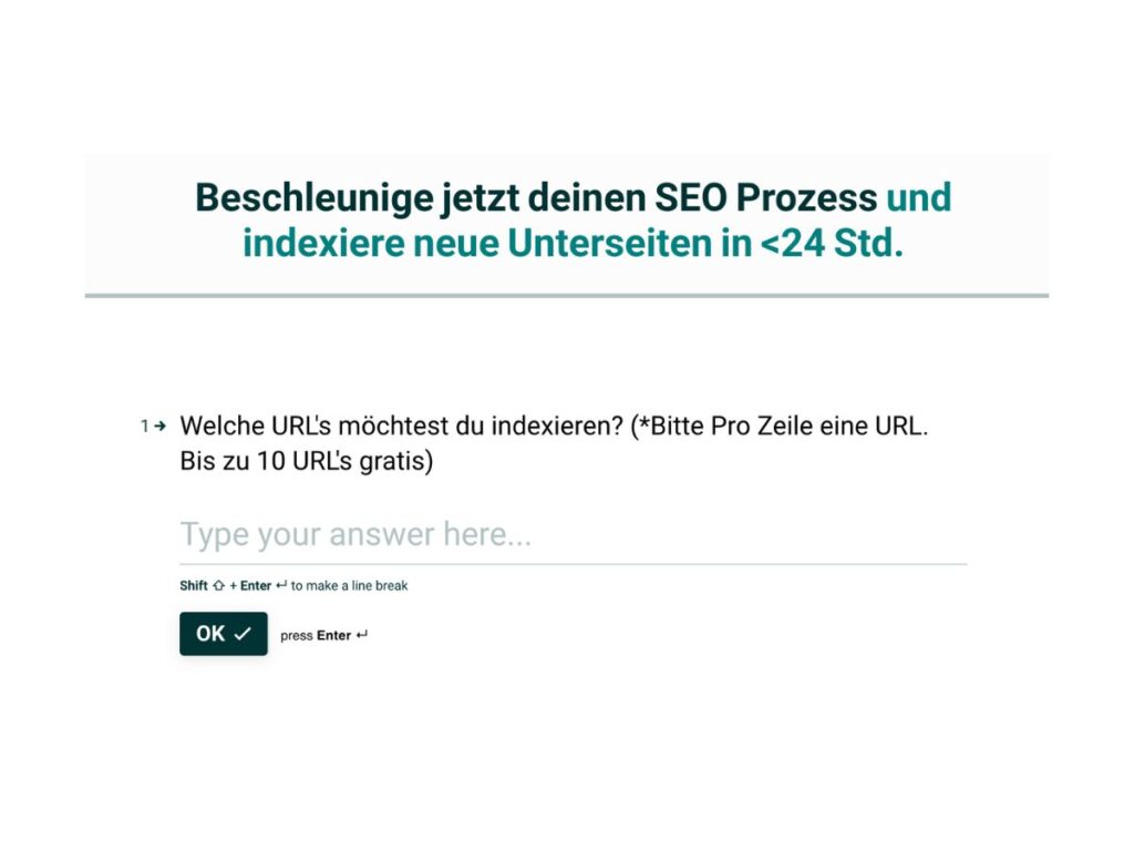 Google Indexierung Tool von Timo Specht