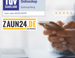ZAUN24.de erhält TÜV-Zertifizierung für Onlineshops