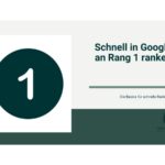 Die Basics für Rang 1 in Google