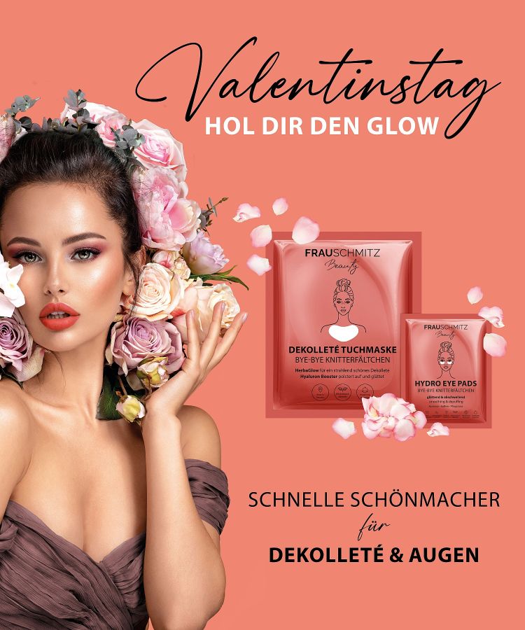 FRAUSCHMITZ Beauty Tuchmasken: Schnelle Schönmacher für Dekolleté und Augen (© DietzSchmitt Cosmetics GmbH & Co.KG)