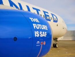 United Airlines setzt stark auf nachhaltige Kraftstoffe für Flugzeuge. (Die Bildrechte liegen bei dem Verfasser der Mitteilung.)