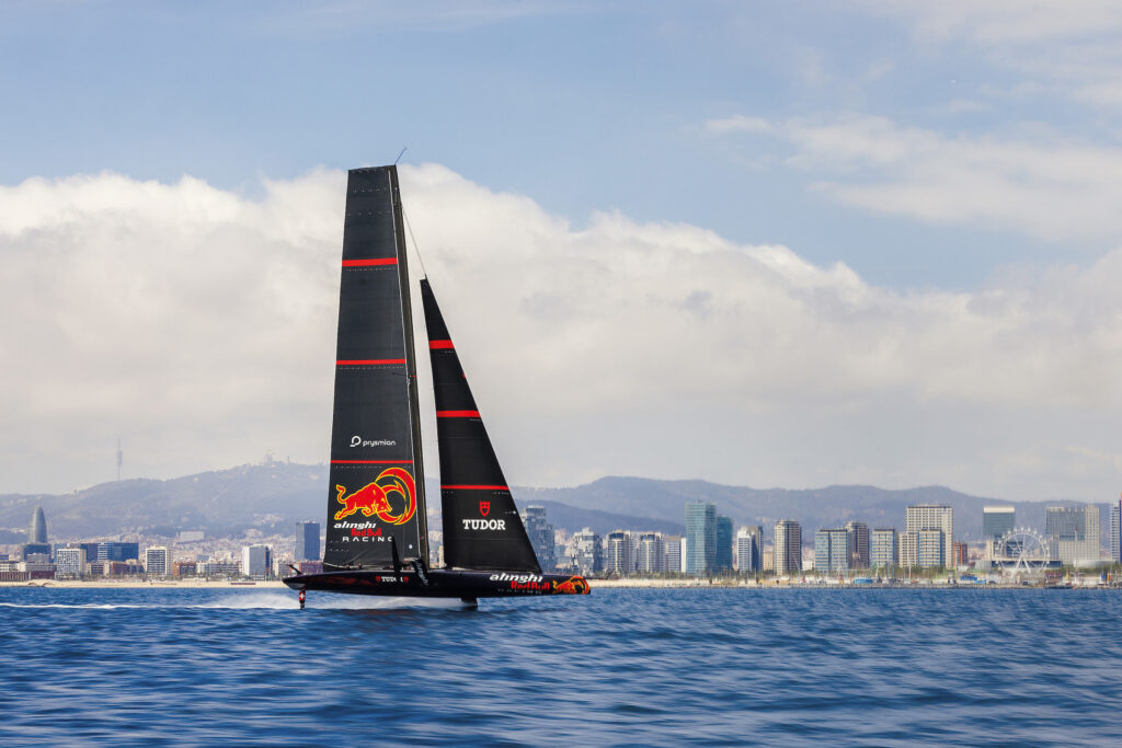 AC75 Training in Barcelona. (Bildquelle: @Samo Vidic/Alinghi Red Bull Racing)