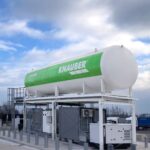 In Wörrstadt nimmt der Bonner Energieanbieter Knauber eine neue LNG-Tankstelle in Betrieb. (Die Bildrechte liegen bei dem Verfasser der Mitteilung.)