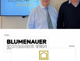 Harald Blumenauer (links) - Rückkauf der Markenrechte BLUMENAUER und BLUMENAUER IMMOBILIEN (Die Bildrechte liegen bei dem Verfasser der Mitteilung.)