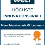 Die WELT-Studie zeichnet Minol zum vierten Mal als innovativster Energiedienstleister aus. (Die Bildrechte liegen bei dem Verfasser der Mitteilung.)