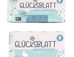 Hygienepapier Glücksblatt - Toilettenpapier und Küchenrollen (Die Bildrechte liegen bei dem Verfasser der Mitteilung.)