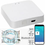 Luminea Home Control WLAN-Gateway mit Bluetooth-Mesh für ELESION- u. Smart-Life-Geräte