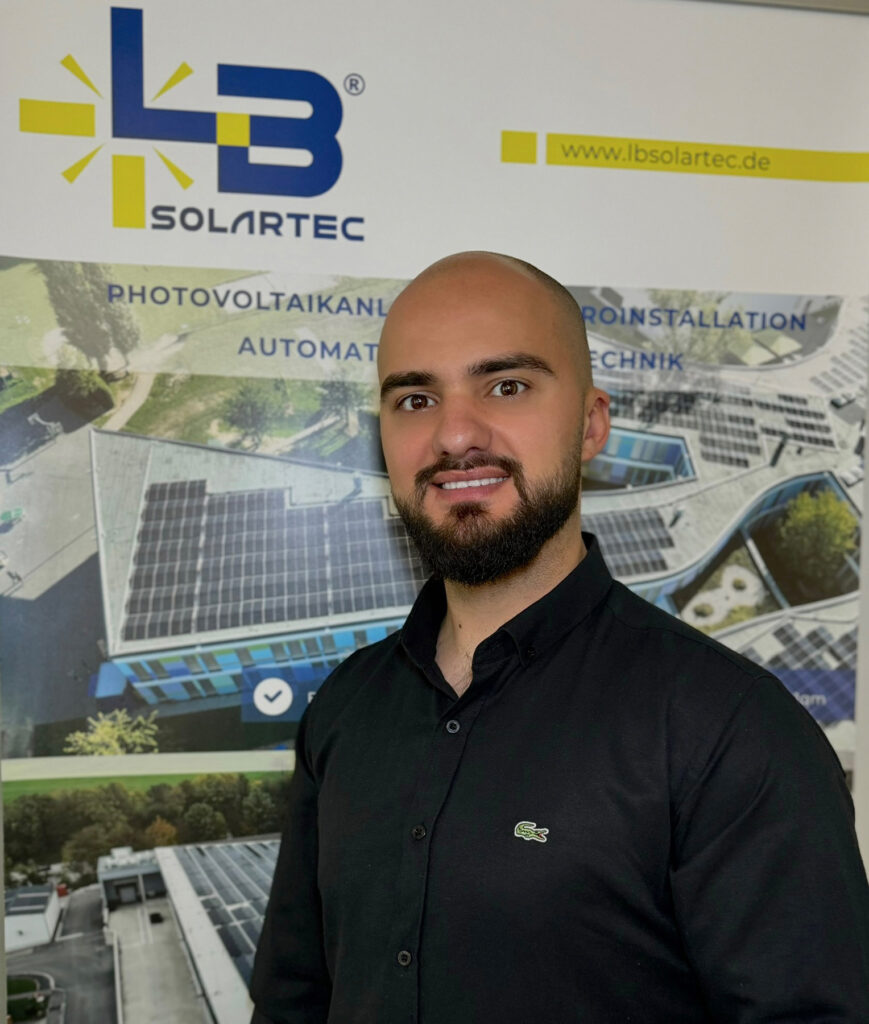Gründer und Geschäftsführer der LB SolarTec GmbH: Lindrit Ramusholli. (Bildquelle: LB SolarTec GmbH)